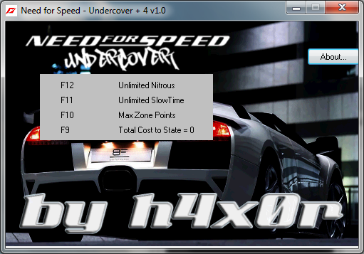 Трейнер +4 для Need for Speed: Undercover